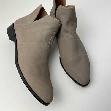 Lucky Brand Paramo Taupe Leather Ankle Booties