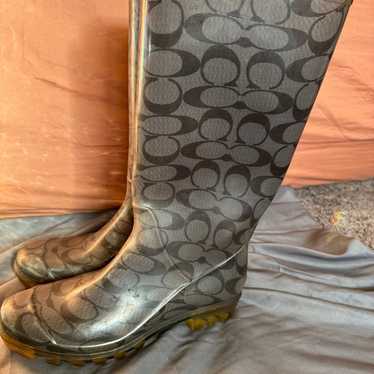 Coach Rain Boots size 7