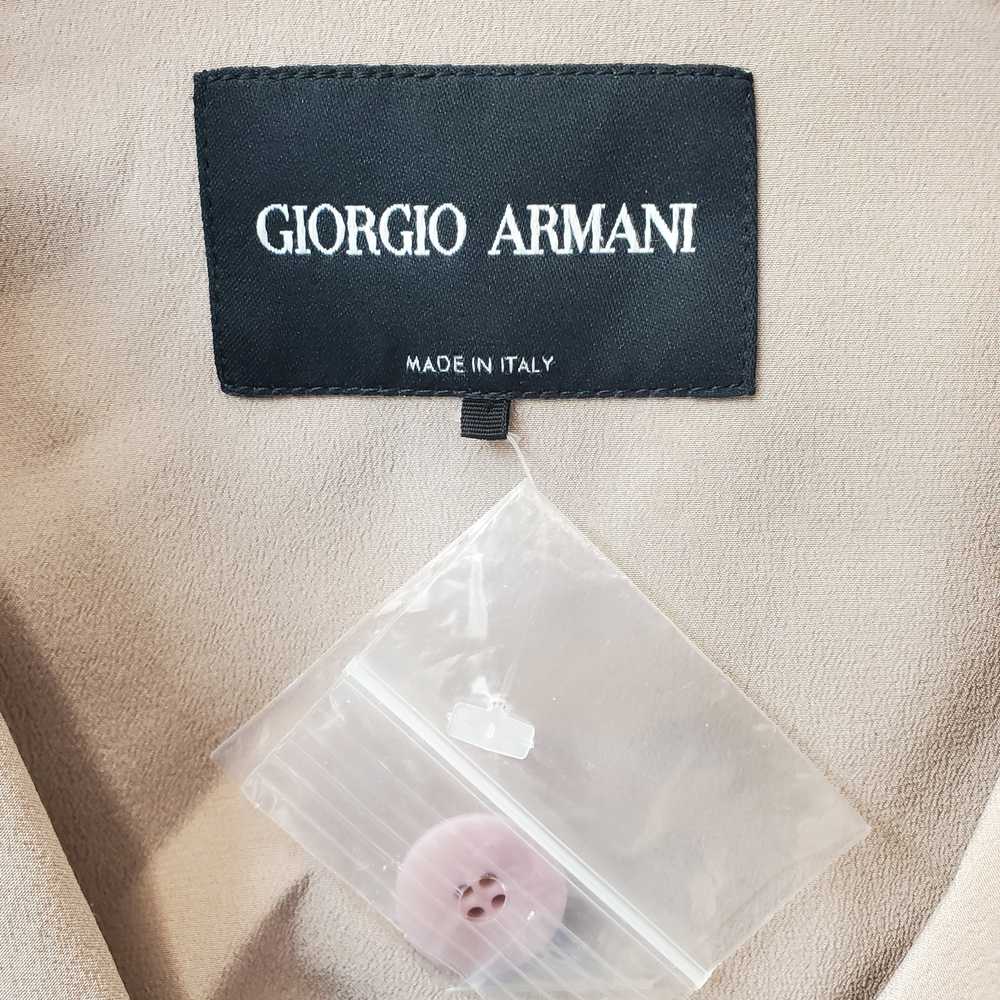 Giorgio Armani Pink Silk Suit Jacket Sz 42 AUTHEN… - image 2