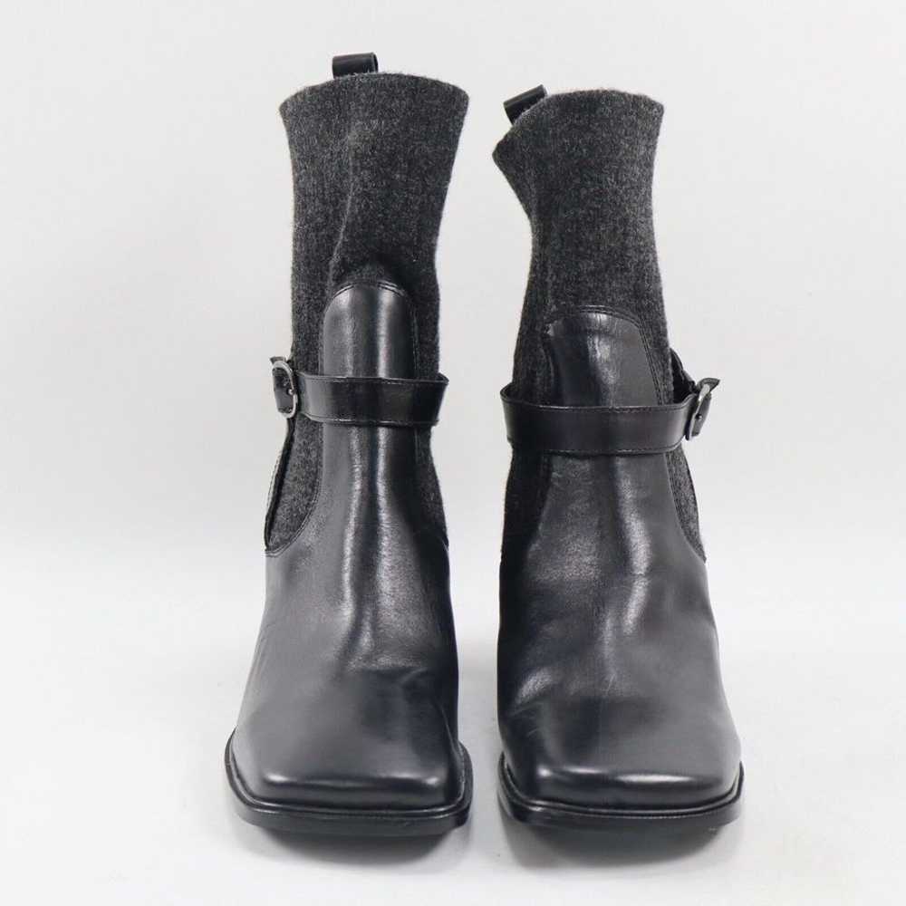 NEW Sam Edelman Marci Sock Boots, Black Leather 8… - image 4