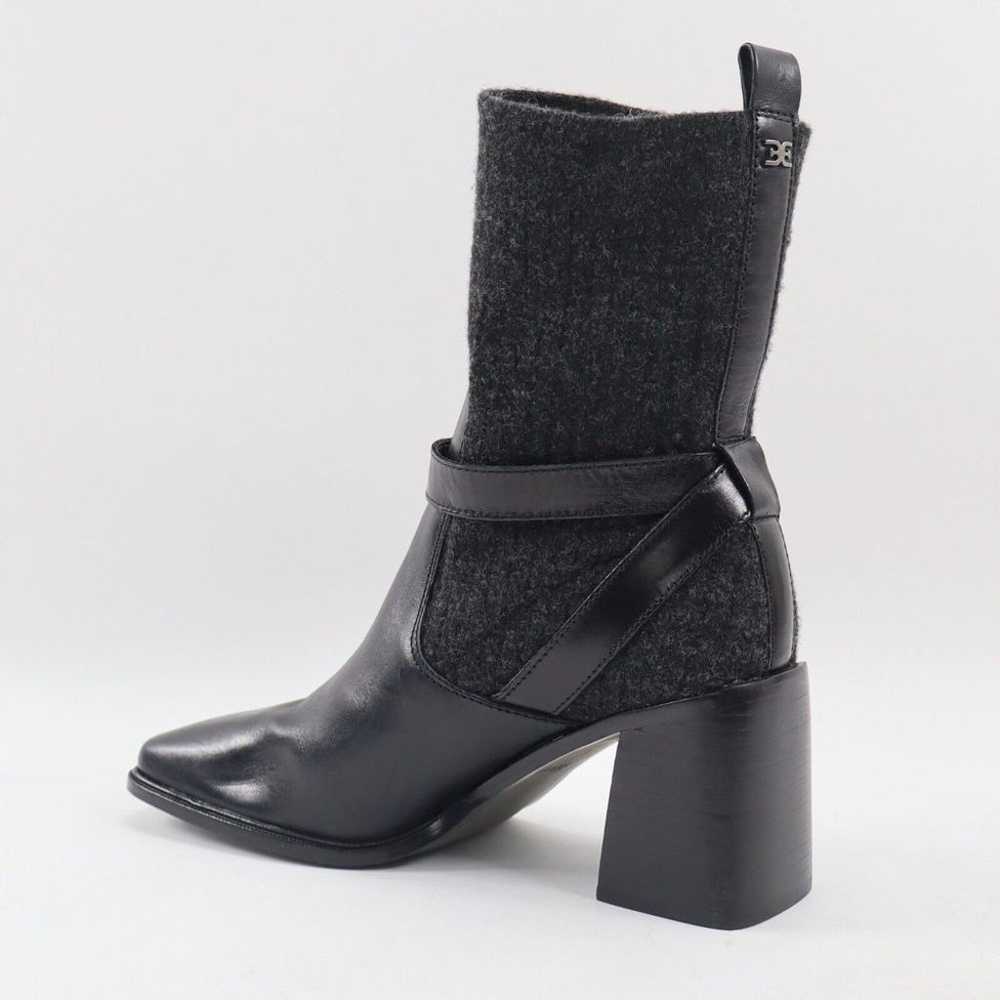 NEW Sam Edelman Marci Sock Boots, Black Leather 8… - image 5