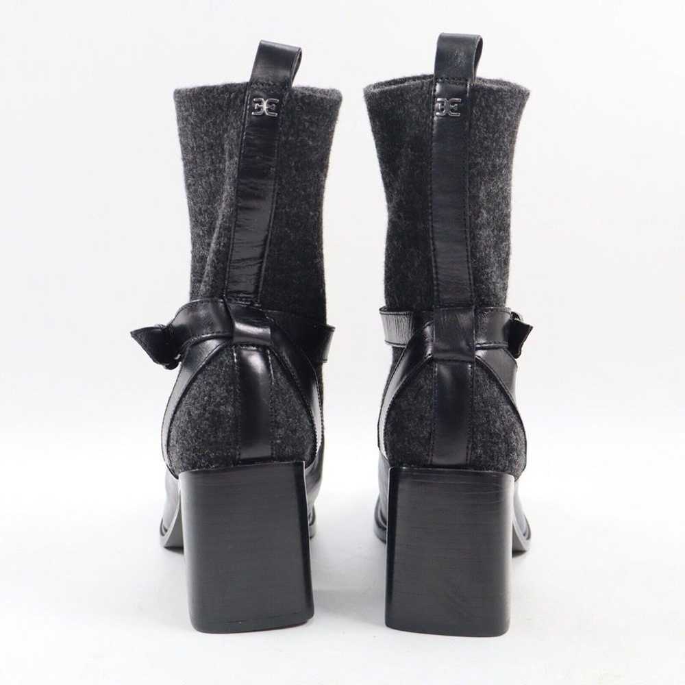 NEW Sam Edelman Marci Sock Boots, Black Leather 8… - image 6