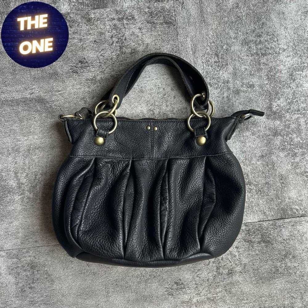 archive grunge leather shoulder bag y2k - image 1