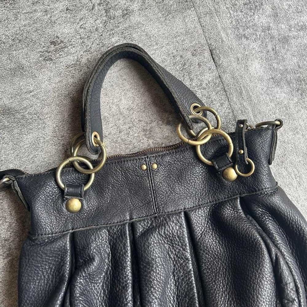 archive grunge leather shoulder bag y2k - image 8