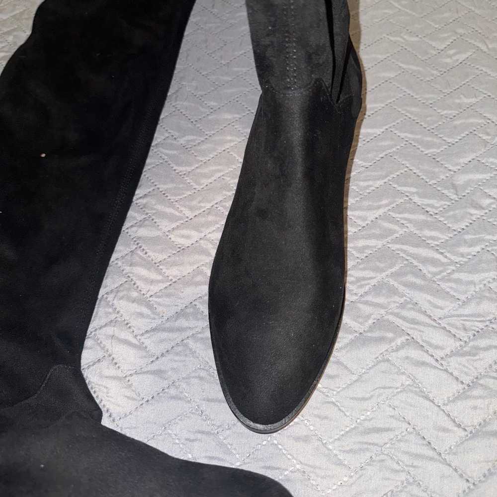 Steve Madden Black Suede Boot 8.5 - image 4