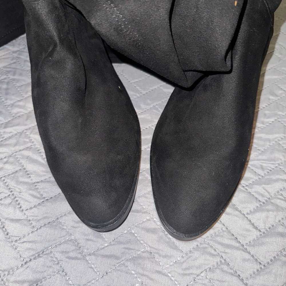 Steve Madden Black Suede Boot 8.5 - image 5