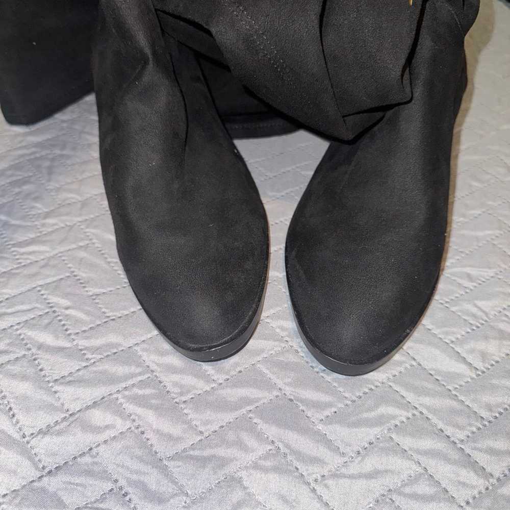 Steve Madden Black Suede Boot 8.5 - image 6