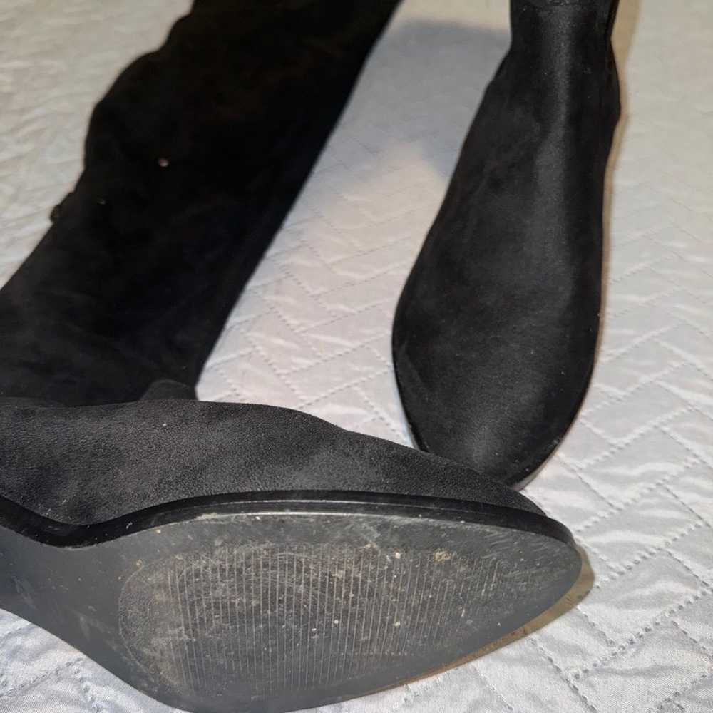 Steve Madden Black Suede Boot 8.5 - image 7