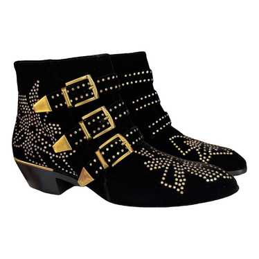 Chloé Susanna velvet western boots - image 1