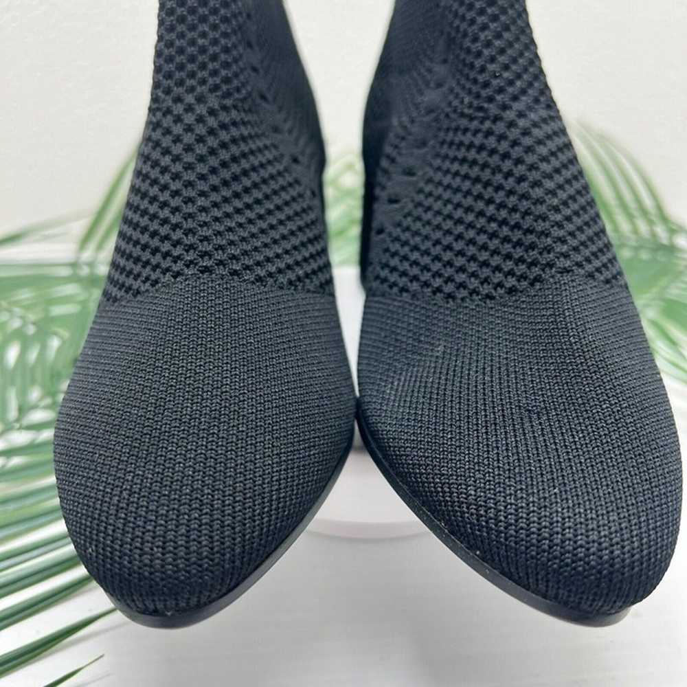 Eileen Fisher Honey Black Knit Pointed Toe Block … - image 3