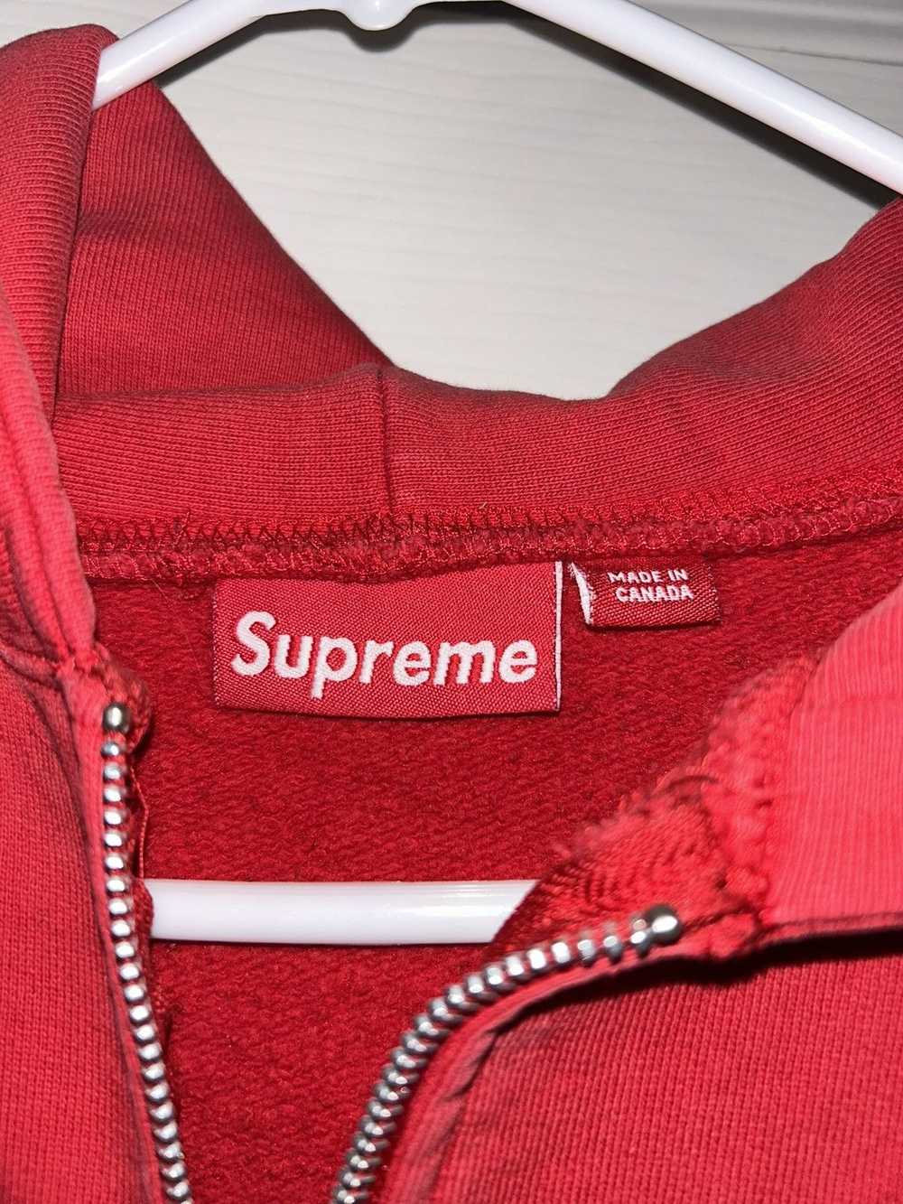 Supreme Red supreme hoodie - image 2