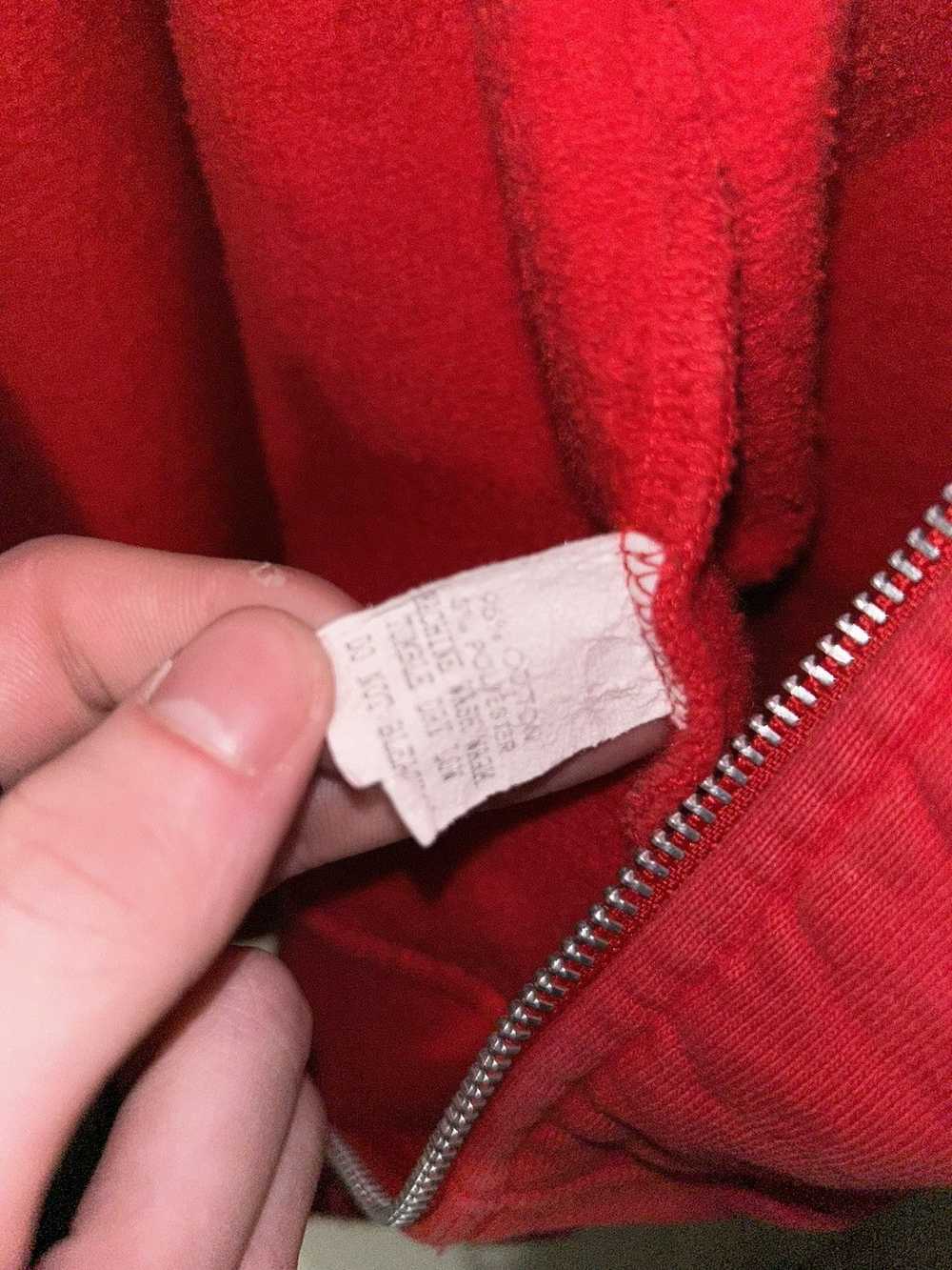 Supreme Red supreme hoodie - image 4