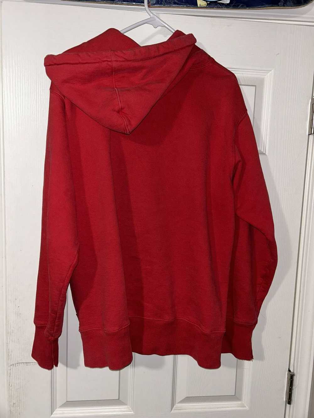 Supreme Red supreme hoodie - image 5