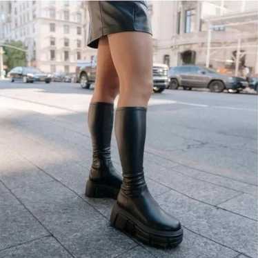 Steve Madden Tero Black Platform Boots