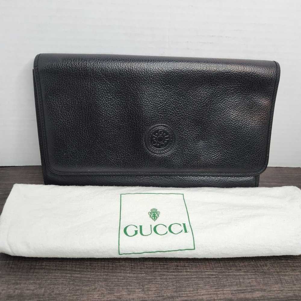 Vintage Gucci Crossbody black bag purse - image 1