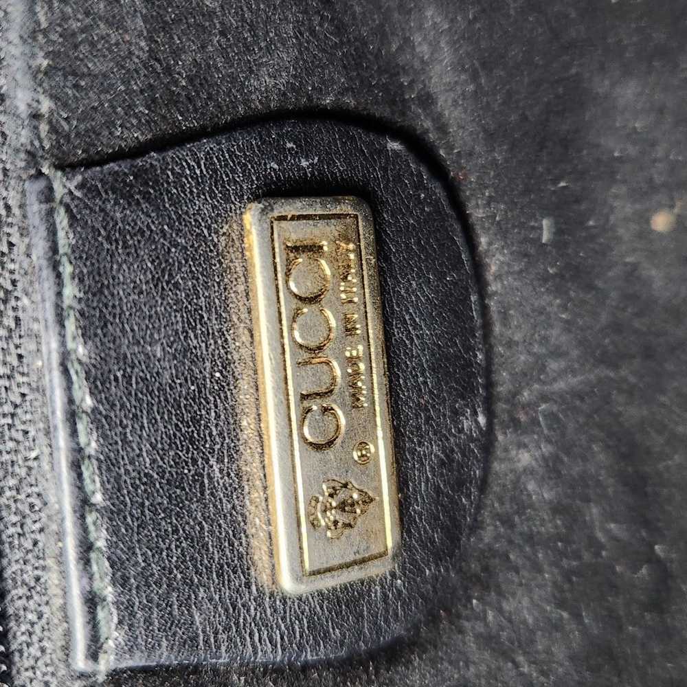 Vintage Gucci Crossbody black bag purse - image 6