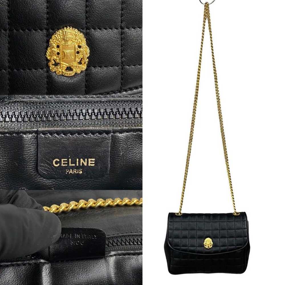 Celine Vintage Triomphe Mini Chain Shoulder Bag i… - image 3