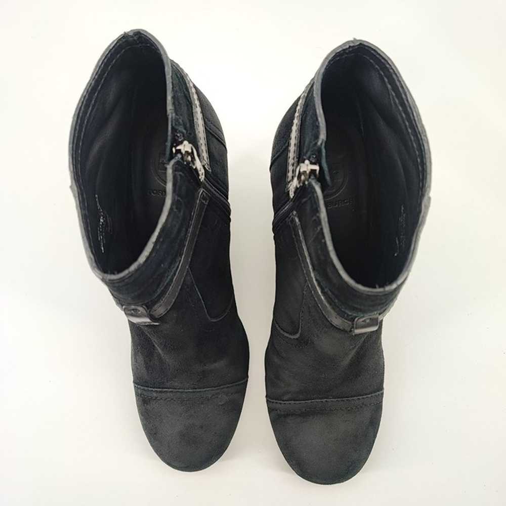 Tory Burch Woman’s Aaden Black Suede Wedge Angel … - image 4