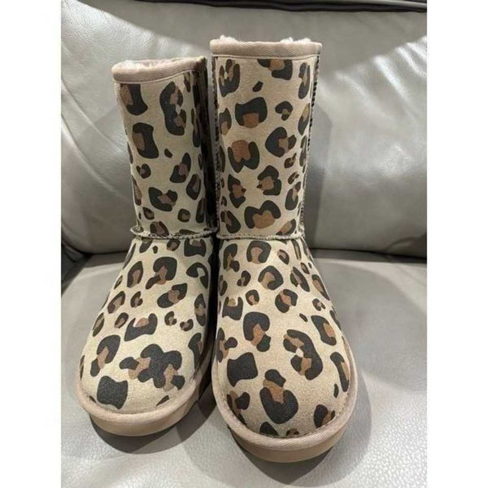 UGG NWOB Classic Short II Leopard Print Boots - image 3