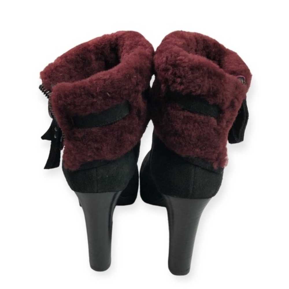 UGG Pure Scarlet Suede Leather Shearling Cuffs Fo… - image 3