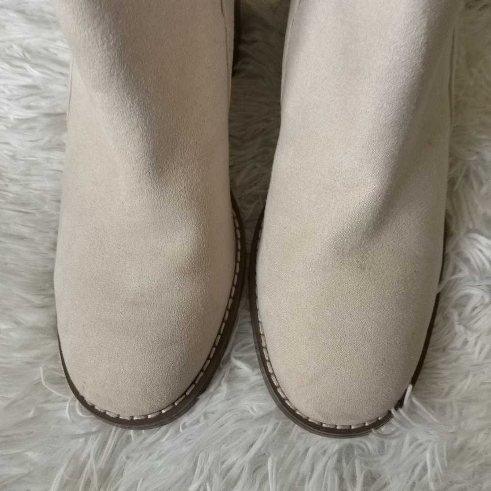 New Loft Chelsea sophisticated off white suede st… - image 12