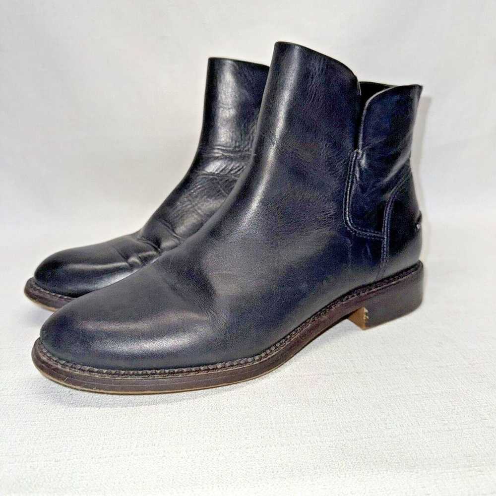 Franco Sarto L-Happily Black Leather Ankle Boots … - image 3