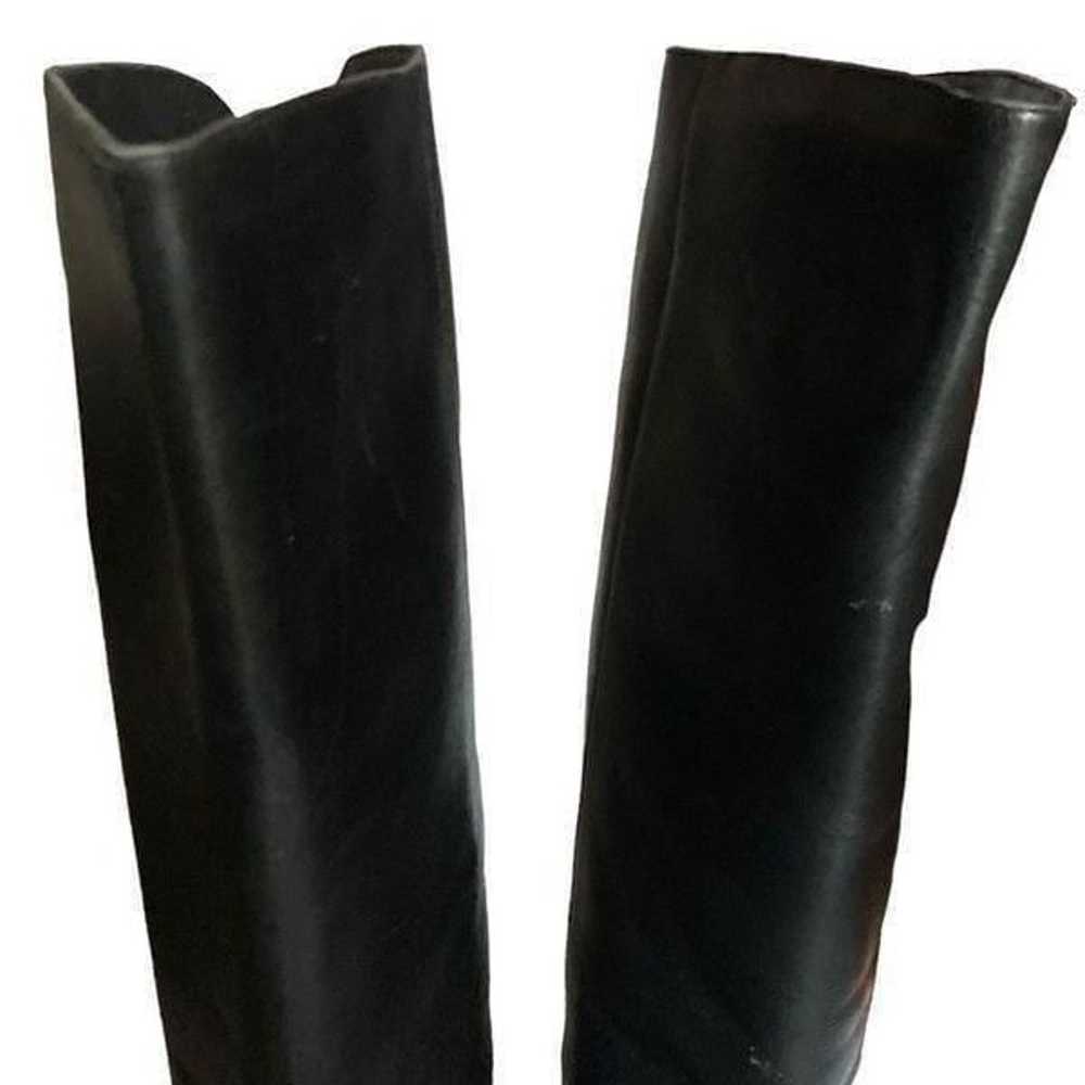 Womens Venezia Black leather riding boots size 9WW - image 11