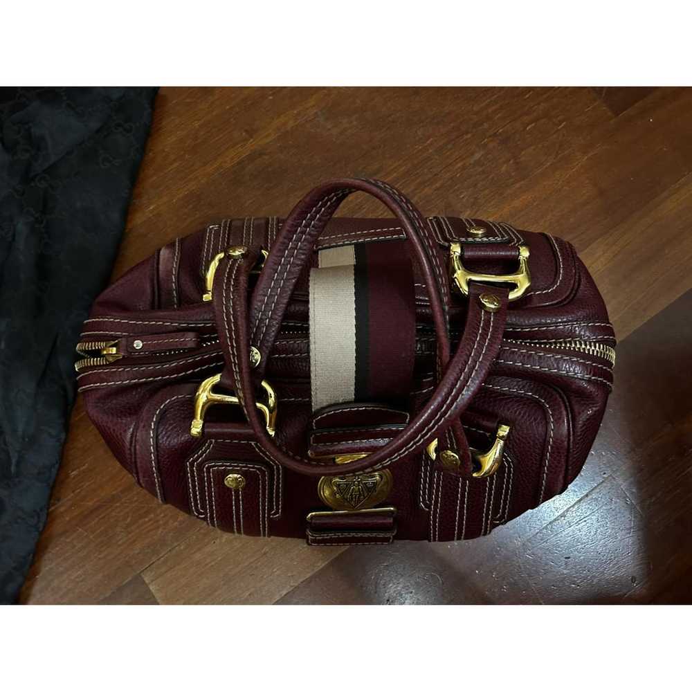 Gucci Boston leather bowling bag - image 2