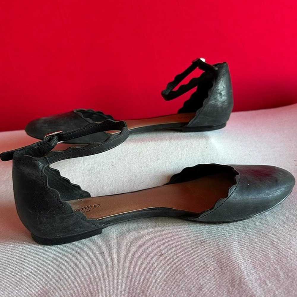 Crown Vintage Black Flats Size 10 - image 4