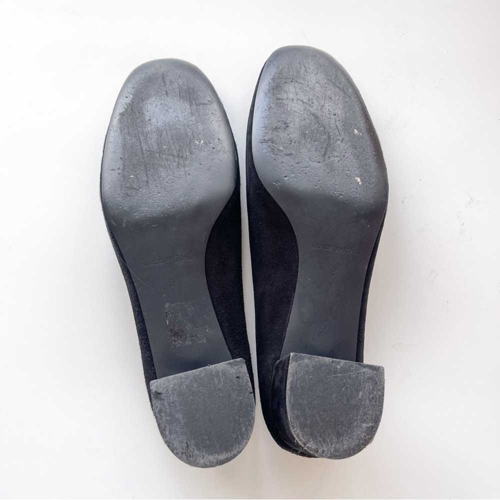 Everlane | Everyday Black Suede Block Slide Heels - image 6