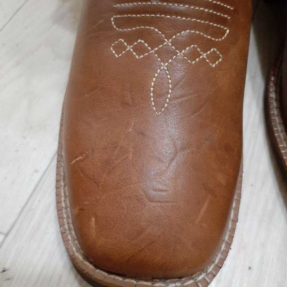 Western boots Brown Leather with Embroidery shyan… - image 9