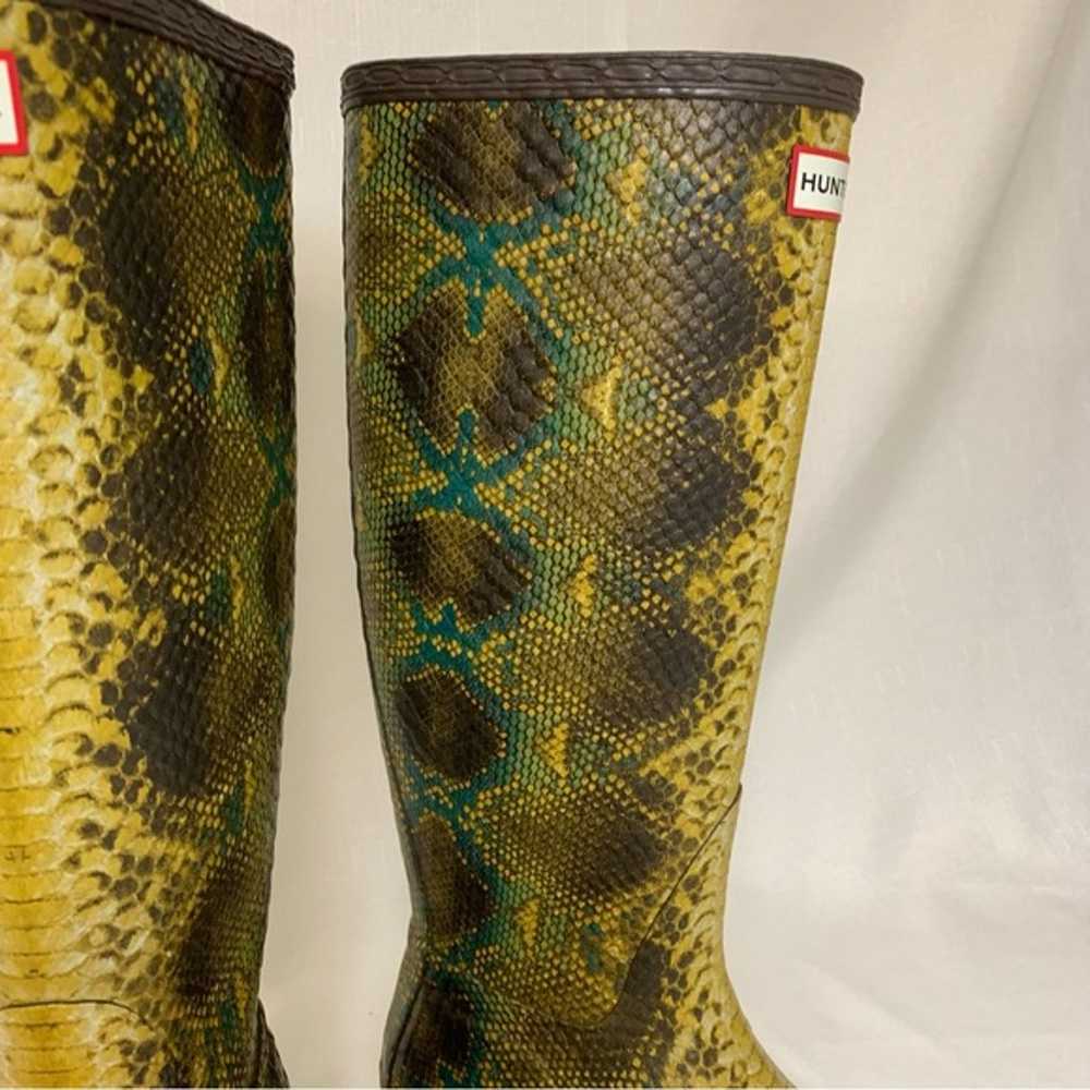 Hunter Rain Boots Women’s 7 Snake Carnaby Python … - image 12