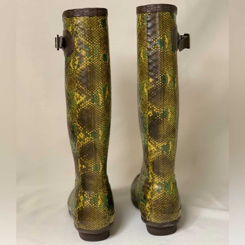 Hunter Rain Boots Women’s 7 Snake Carnaby Python … - image 1