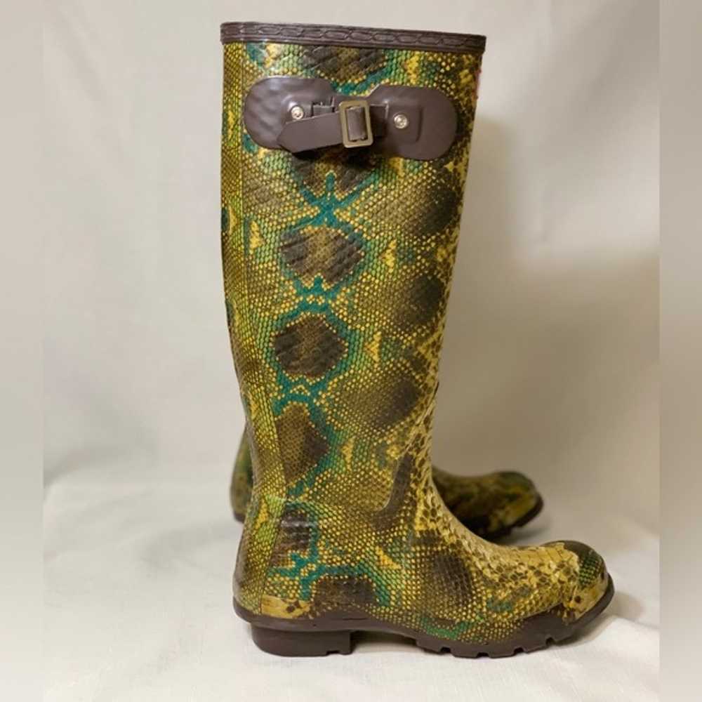 Hunter Rain Boots Women’s 7 Snake Carnaby Python … - image 2