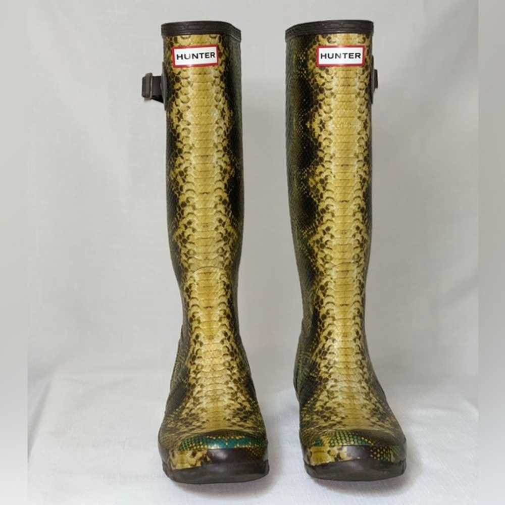 Hunter Rain Boots Women’s 7 Snake Carnaby Python … - image 4