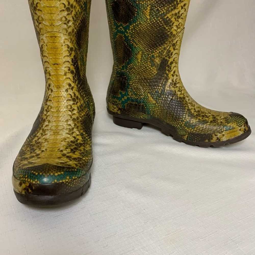 Hunter Rain Boots Women’s 7 Snake Carnaby Python … - image 6