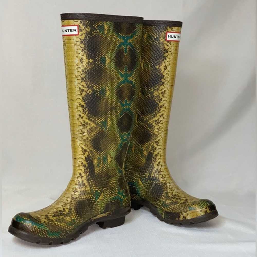 Hunter Rain Boots Women’s 7 Snake Carnaby Python … - image 8