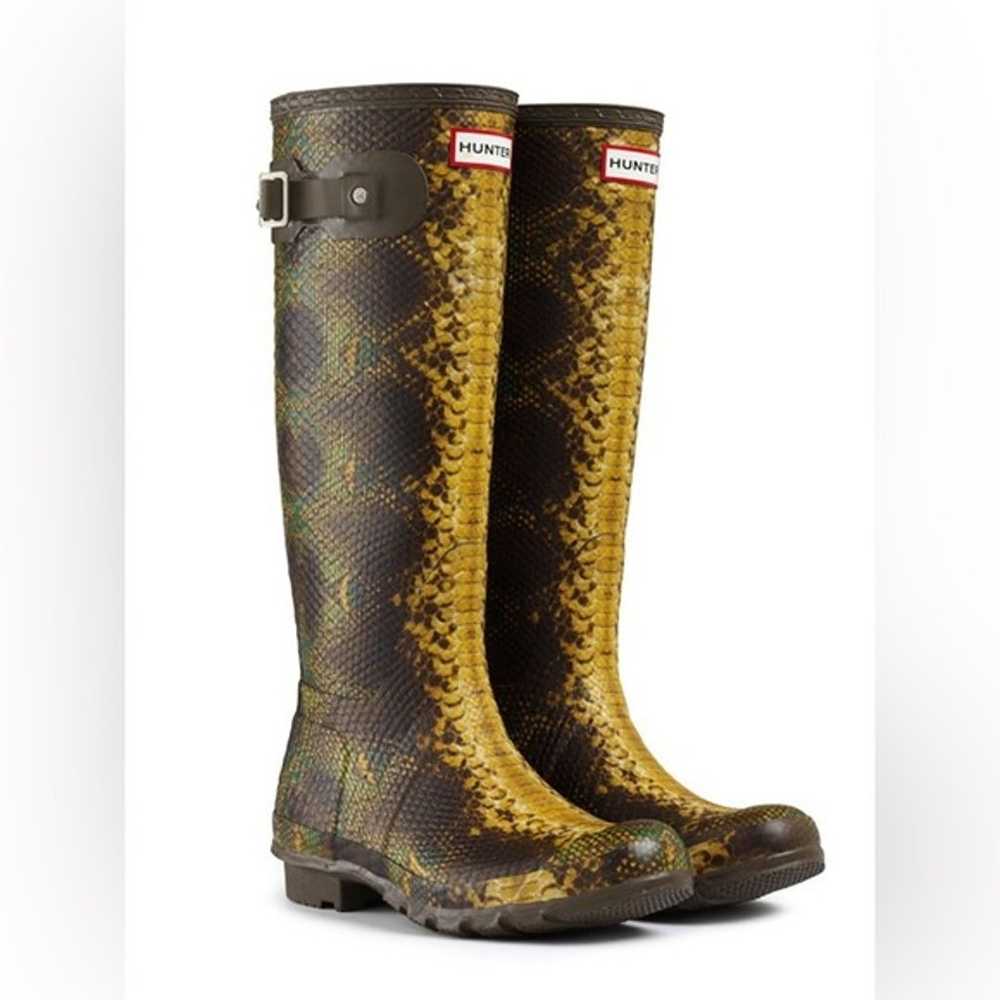 Hunter Rain Boots Women’s 7 Snake Carnaby Python … - image 9