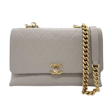 Chanel Matelassé Grey Leather Shoulder Bag (Pre-O… - image 1