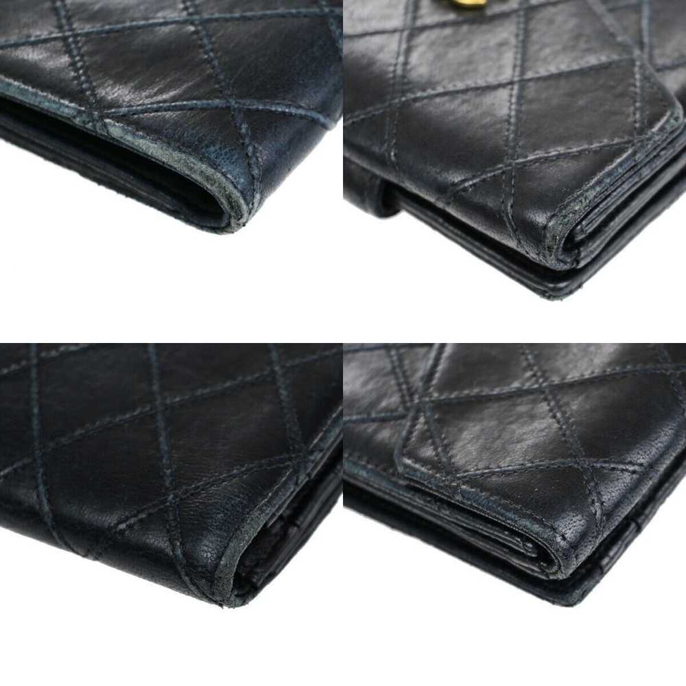 Chanel Vintage Black Leather Wallet (Pre-Owned) - image 10