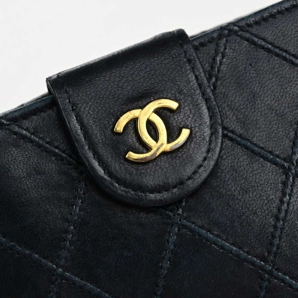 Chanel Vintage Black Leather Wallet (Pre-Owned) - image 11