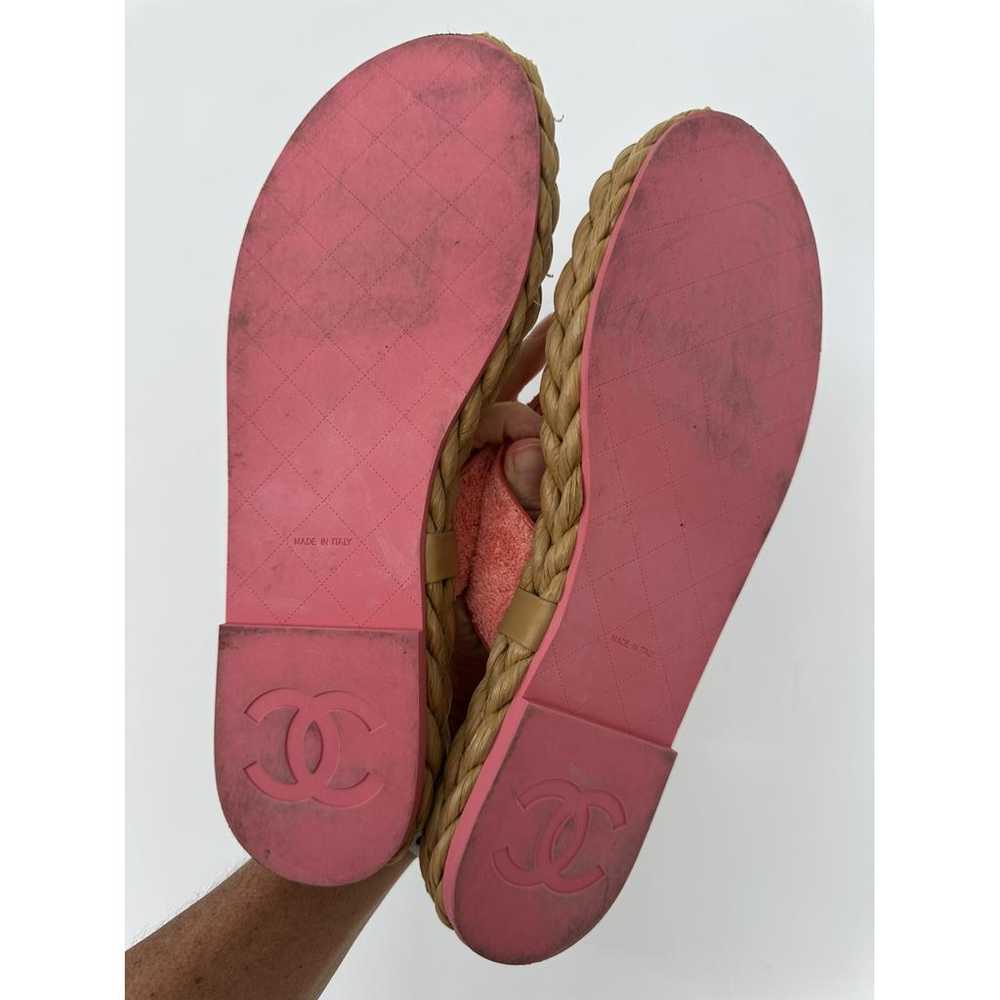 Chanel Cloth flip flops - image 5