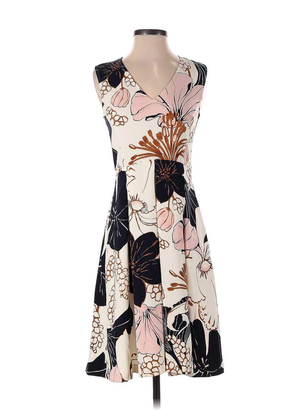 Ann Taylor Women Ivory Cocktail Dress 0 - image 1