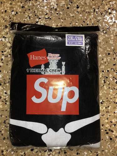 Hanes × Supreme Supreme Hanes Bones Thermal Crew (