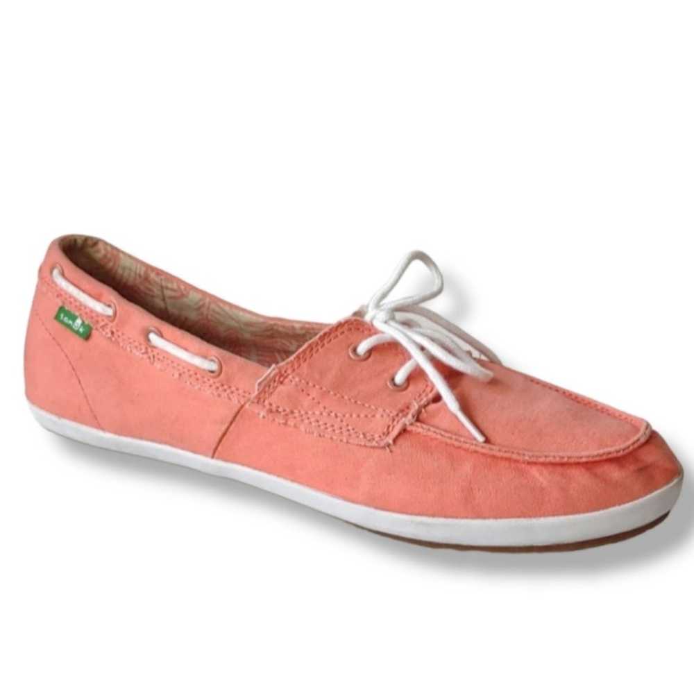 NWOB Sanuk Women's Sailaway 2 Fray Canvas Shoes -… - image 2