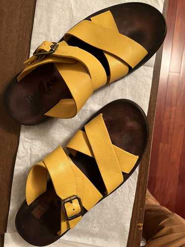 Hogan HOGAN PRE-OWNED YELLOW LEATHER SANDALS ITAL… - image 1