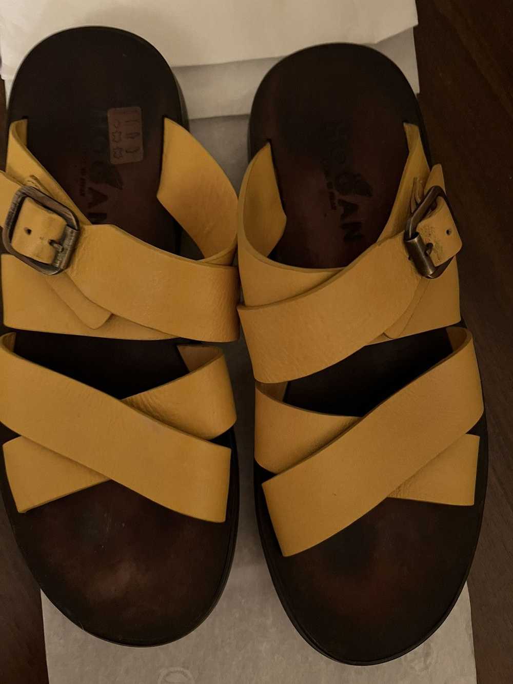 Hogan HOGAN PRE-OWNED YELLOW LEATHER SANDALS ITAL… - image 2