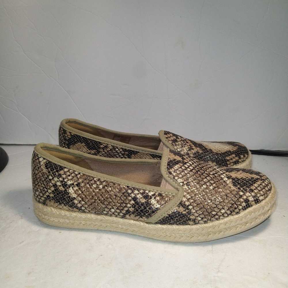 Clarks Azella Theoni Snakeskin Espadrille Slip on… - image 1