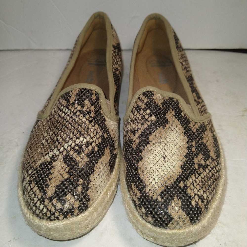 Clarks Azella Theoni Snakeskin Espadrille Slip on… - image 3