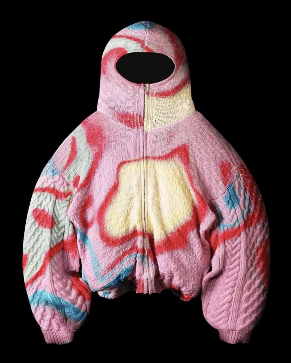 Bad Son Badson PINK SPCTRM KNIT JACKET - image 1